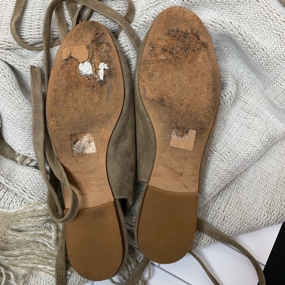 Madewell Olive “April” Ankle Wrap Flat - Picture 5 of 5